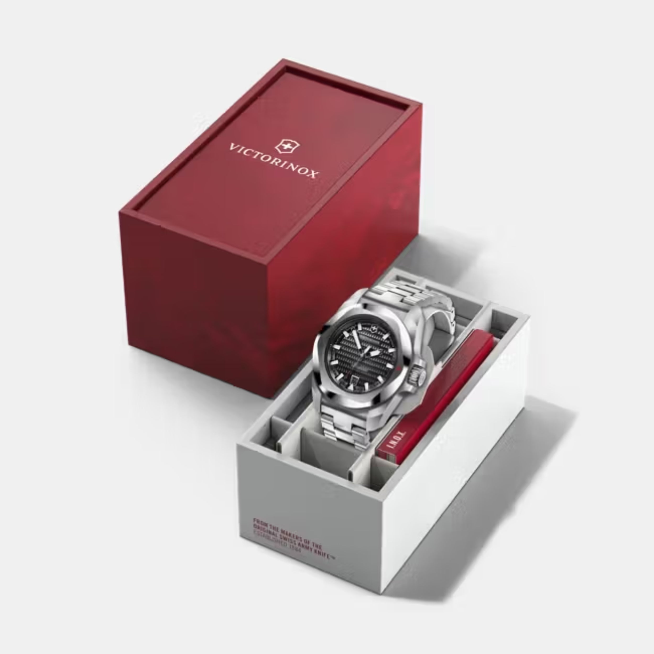 Victorinox I.N.O.X. Automatic Guilloché Dial With Silver Stainless Steel Men's Watch 242019