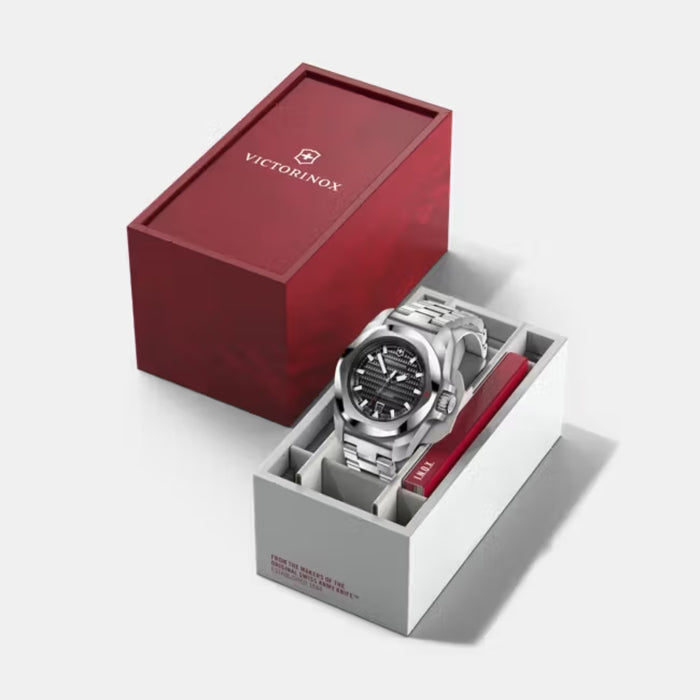 Victorinox I.N.O.X. Automatic Guilloché Dial With Silver Stainless Steel Men's Watch 242019