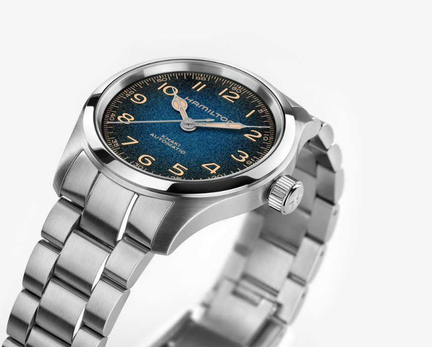 Hamilton Murph Watch Khaki Field 38mm Blue Dial Stainless Steel Strap H70405140