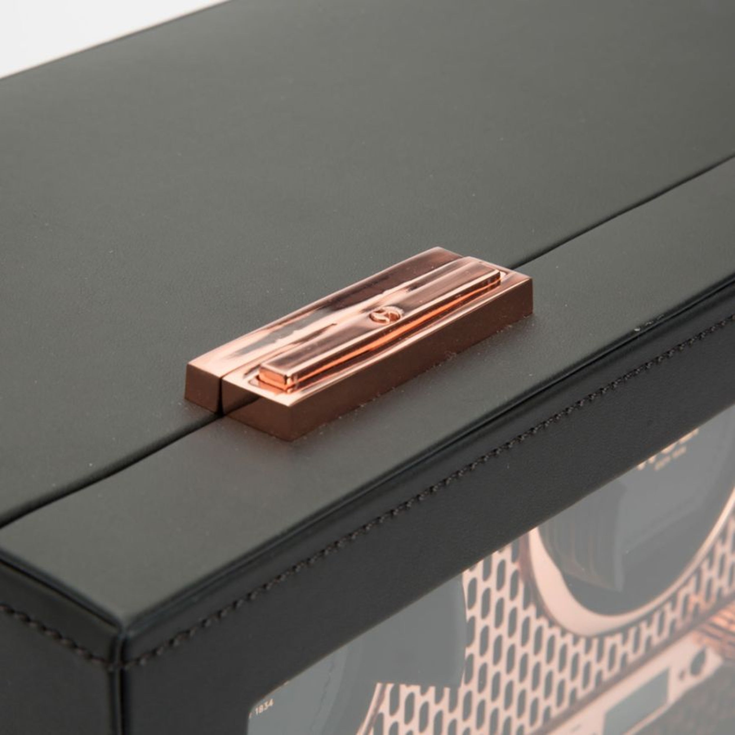 Wolf Axis Copper Vegan Leather 8 Piece Watch Winder 469716