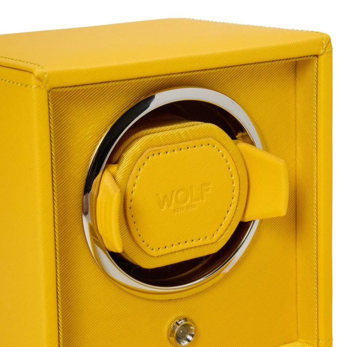 Wolf Cub Single Yellow Watch Winder with Cover 461192