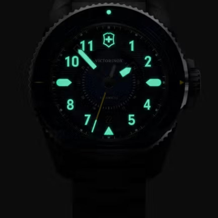 Victorinox Journey 1884 Automatic Matt Blue Dial With Silver Bracelet Men's Watch 242010