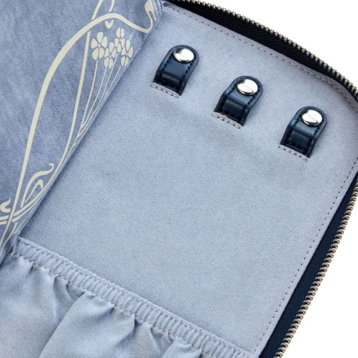 WOLF X LIBERTY All Over Ianthe Navy Travel Jewelry Portfolio 381417