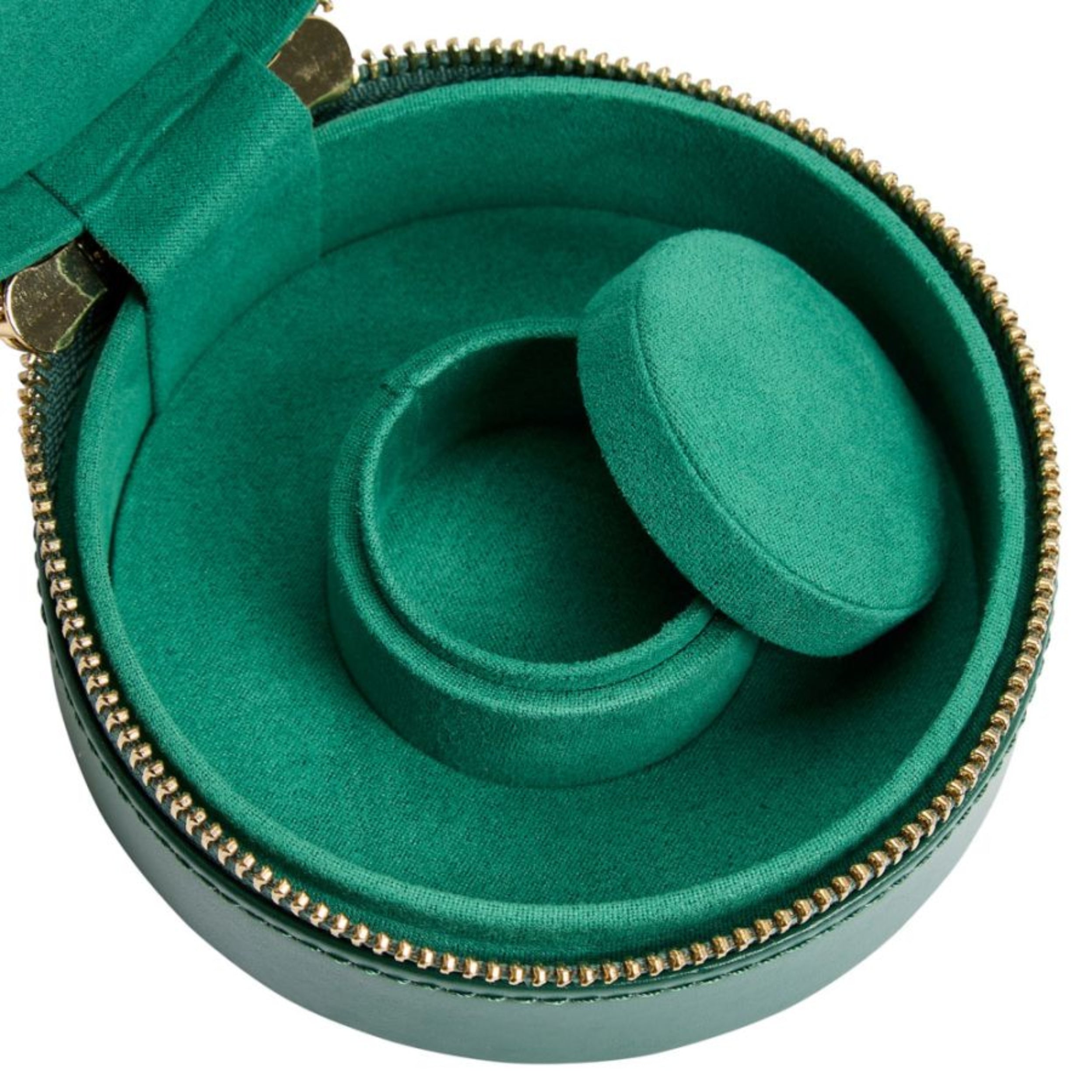 Wolf Sophia Forest Green Round Zip Case 392312