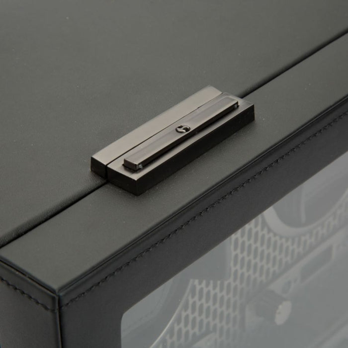 Wolf Axis Powder Coat Vegan Leather 6 Piece Watch Winder 469603