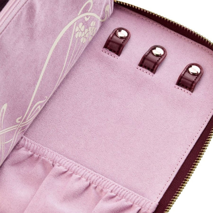 WOLF X LIBERTY All Over Ianthe Burgundy Travel Jewelry Portfolio 381427