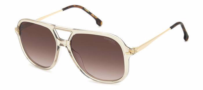 Carrera 3018/S FWMHA Nude Square Double Bridge Women's Sunglasses