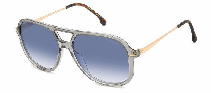 Carrera 3018/S KB708 Grey Square Double Bridge Women's Sunglasses
