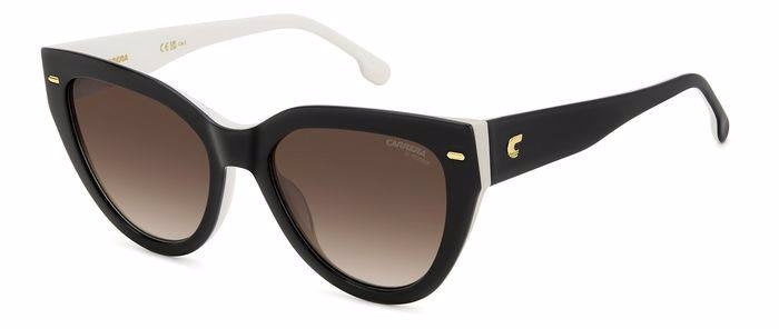 Carrera 3017/S 80SHA Black White Cat Eye Women's Sunglasses