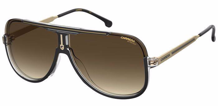 Carrera Carrera 1059/S 2M2HA Black Gold Brown Shaded Square Men's Sunglasses