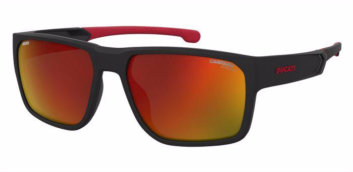Carrera Ducati Carduc 029/S OITUZ Black Red Rectangular Men's Sunglasses
