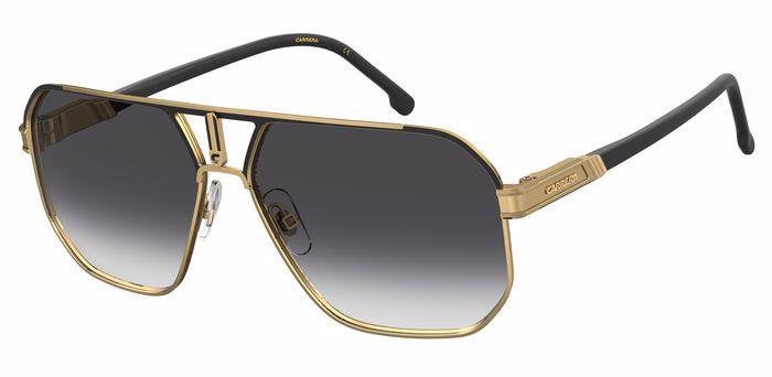 Carrera 1062/S SAO9O MTBK GD BK Square Double Bridge Men's Sunglasses