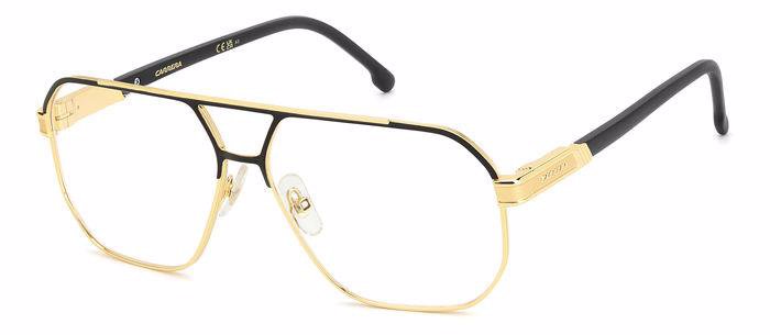 Carrera 1135 I46 Matte Black Gold Men's Navigator Eyeglasses