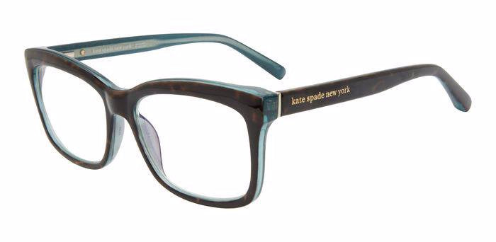 Kate Spade Dollie IPRG6 Havana Blue Rectangular Women's Reading Glasses