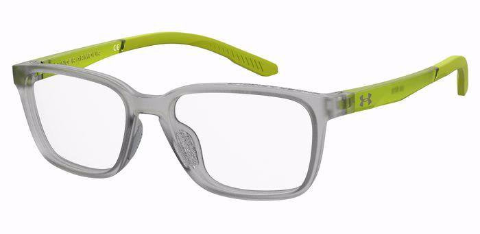 Under Armour UA 9010 9GA GRY GRN FL Rectangular Unisex Teen Eyeglasses