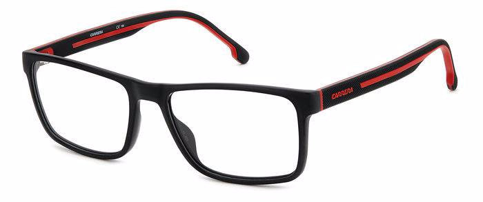 Carrera 8885 BLX MT BLK RD Rectangular Men's Eyeglasses