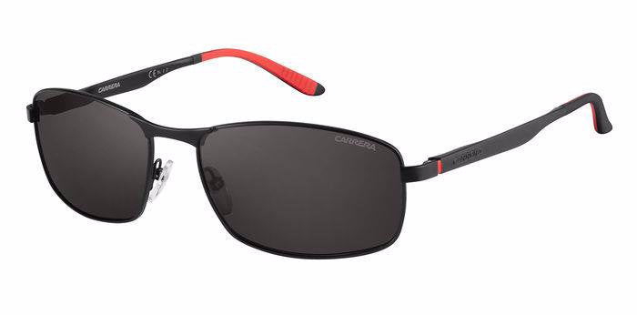 Carrera 8012/S Matte Black Rectangular Men's Polarized Sunglasses