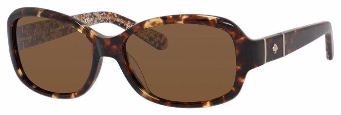 Kate Spade Cheyenne/P/S CX4VW Havana Women's Polarized Sunglasses