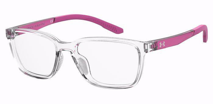 Under Armour UA 9010 900 Crystal Rectangular Unisex Teen Eyeglasses