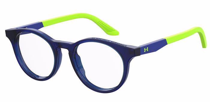 Under Armour UA 9004 PJP BLUE Eyeglasses Frames Panthos Optical Glasses