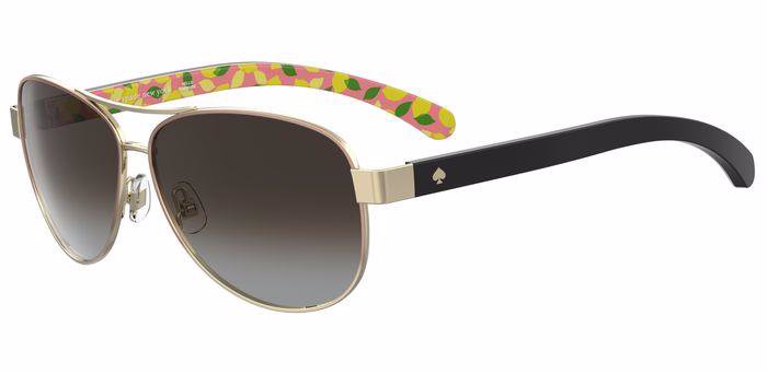 Kate Spade Dalia2/P/S AU2LA Red Gold Pilot Women's Sunglasses
