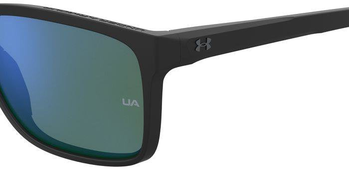 Under Armour UA 0005/S 08AV8 Black Grey Full Rim Rectangular Sunglasses