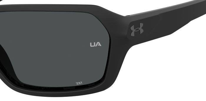 Under Armour UA Recon 003KA Matte Black Full Rim Rectangular Sunglasses