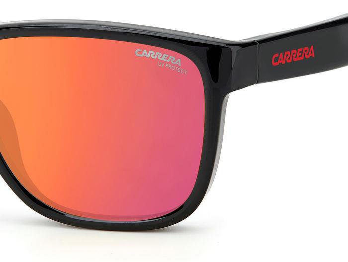 Carrera Ducati Carduc 003/S 0ITUZ Black Red Rectangular Men's Sunglasses