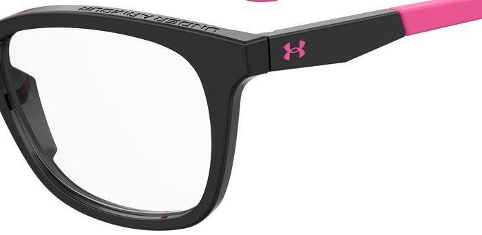 Under Armour UA 9005 807 Black Rectangular Unisex Teen Eyeglasses