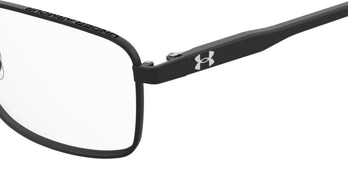 Under Armour UA 5034/G Men’s Rectangular Full Rim Eyeglasses Frames – 003 Matte Black