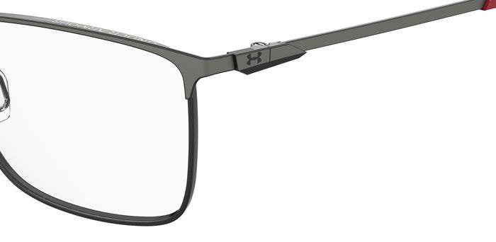 Under Armour UA 5006/G Men’s Rectangular Full Rim Eyeglasses Frames – Matte Black
