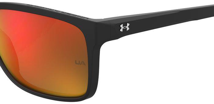 Under Armour UA 0005/S RC2UZ Matte Black Orange Full Rim Rectangular Sunglasses
