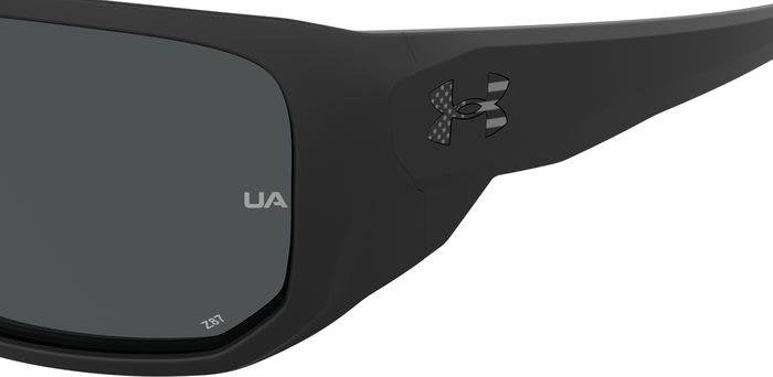 Under Armour UA Attack 2 003KA MTT Black Full Rim Rectangular Sunglasses