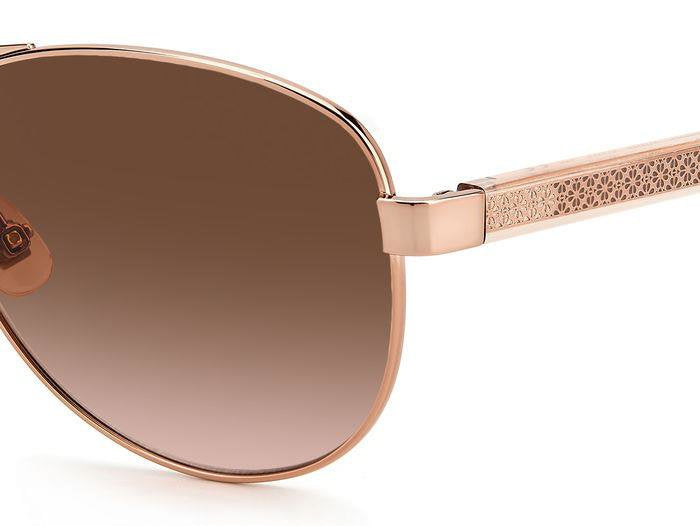 Kate Spade Fara/S AU2M2 Red Gold R Pilot Women's Sunglasses