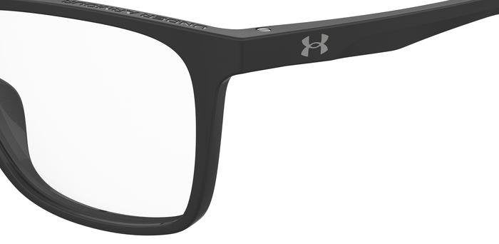Under Armour UA 5043 Men’s Rectangular Full Rim Eyeglasses Frames – 807 Black