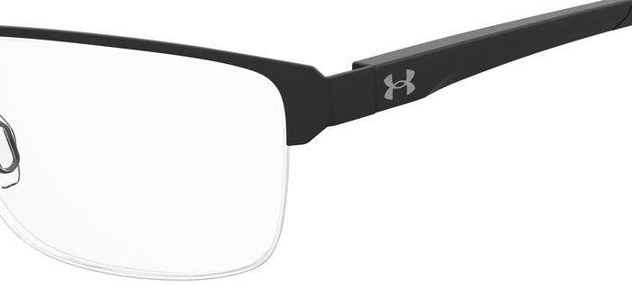 Under Armour UA 5037/G 003 MTT BLACK Half Rim Rectangular Eyeglasses