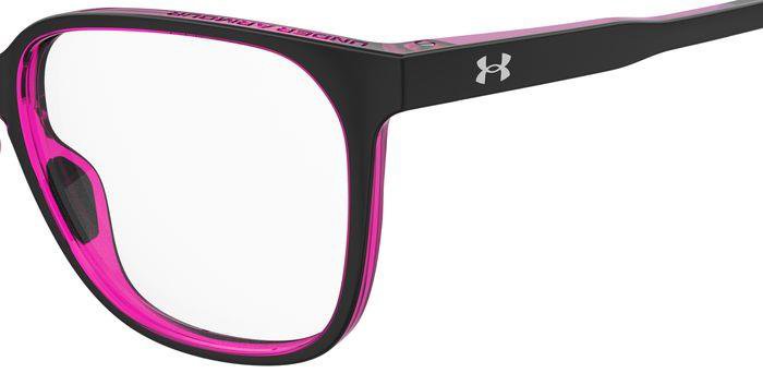 Under Armour UA 5045 Women’s Rectangular Full Rim Eyeglasses Frames – 3H2 Black/Pink