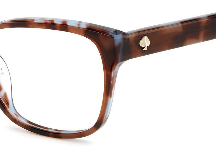 Kate Spade Crishell JBW Blue Havana Rectangular Women's Eyeglasses