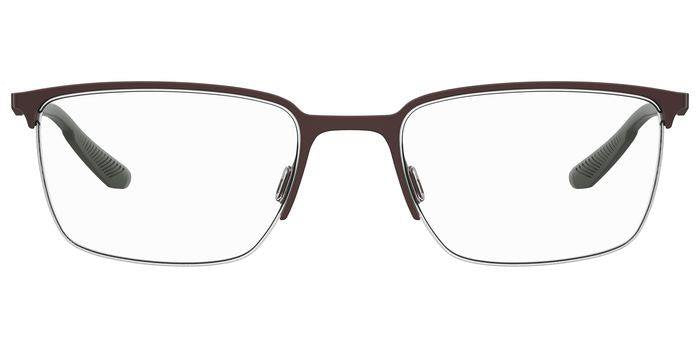 Under Armour UA 5005/G 09Q Brown Half Rim Rectangular Eyeglasses