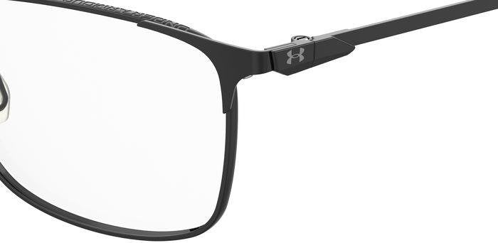 Under Armour UA 5015/G Men’s Rectangular Full Rim Eyeglasses Frames – 003 Matte Black