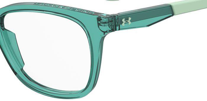Under Armour UA 9005 VGZ Crystal Teal Rectangular Unisex Teen Eyeglasses