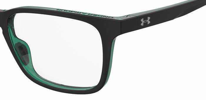 Under Armour UA 5056 7ZJ Black Green Rectangular Unisex Eyeglasses