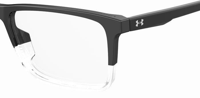 Under Armour UA 5057XL 85W Black Stripe Crystal Rectangular Men's Eyeglasses