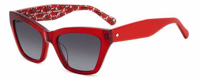 Kate Spade Fay/G/S C9A9O Red Rectangular Women's Sunglasses
