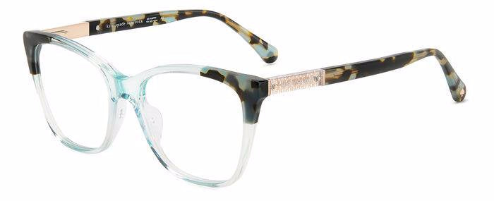 Kate Spade Clio/G PJP Blue Rectangular Women's Eyeglasses