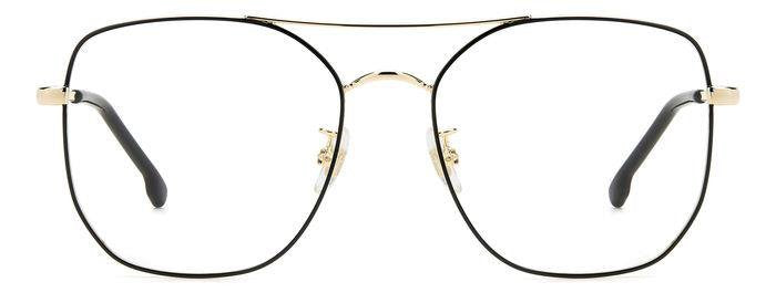 Carrera 3013 2M2 BLK GOLD B Square Double Bridge Women's Eyeglasses