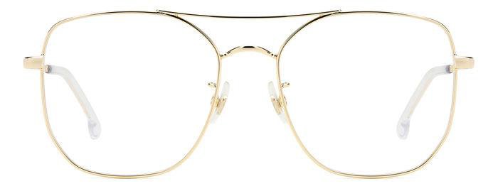Carrera 3013 J5G Gold Square Double Bridge Women's Eyeglasses