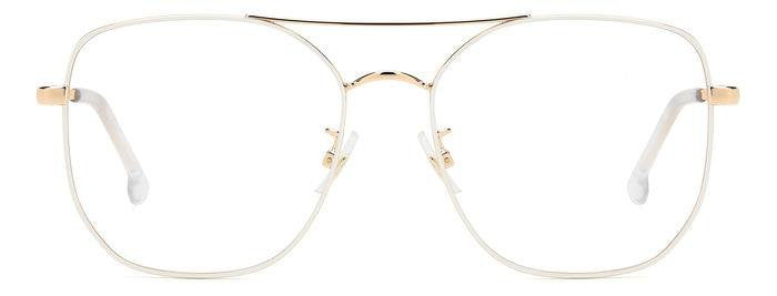 Carrera 3013 R1A WHT CPPGD Square Double Bridge Women's Eyeglasses