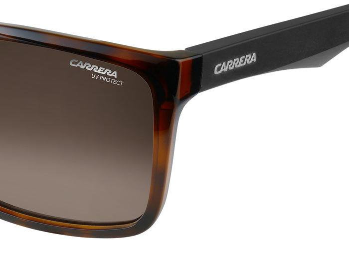 Carrera 5039/S Havana Matte Black Rectangular Flat Top Men's Sunglasses