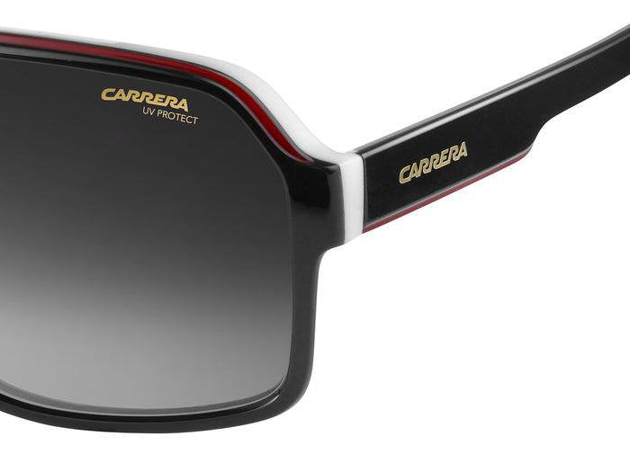 Carrera 1001/S 80S9O Black White Square Men's Sunglasses
